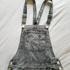 Gray AE Corduroy Overalls